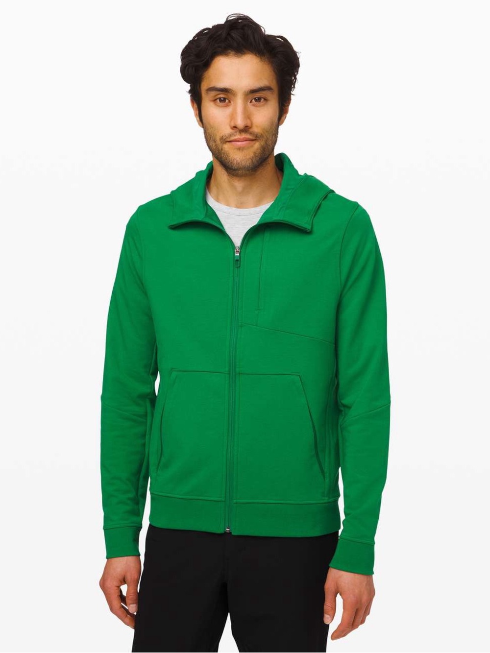 Lululemon City Sweat Zip Hoodie French Terry in Classic Green